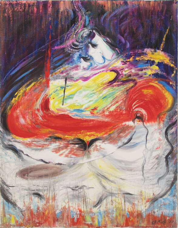 Karlheinz Schäfer - Ohne Titel - 1977 - Acryl auf Leinwand