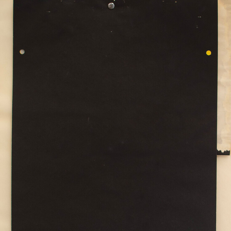 Karlheinz Schäfer - Buchobjekt mit Filzpapier - 1974 - Collage, Transparentpapier, Filzpapier und Farbpapier (teils perforiert), Rundkopfklammer