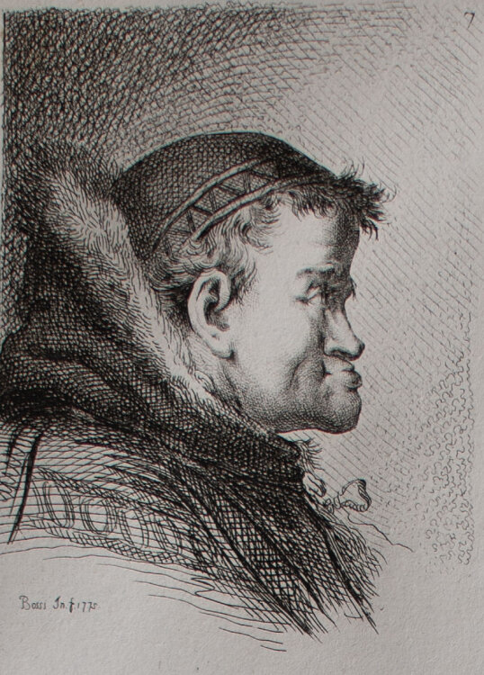 Benigno Bossi - Aus: Fisonomie Possibili. Parte Prima - 1776 - Radierung auf Büttenpapier