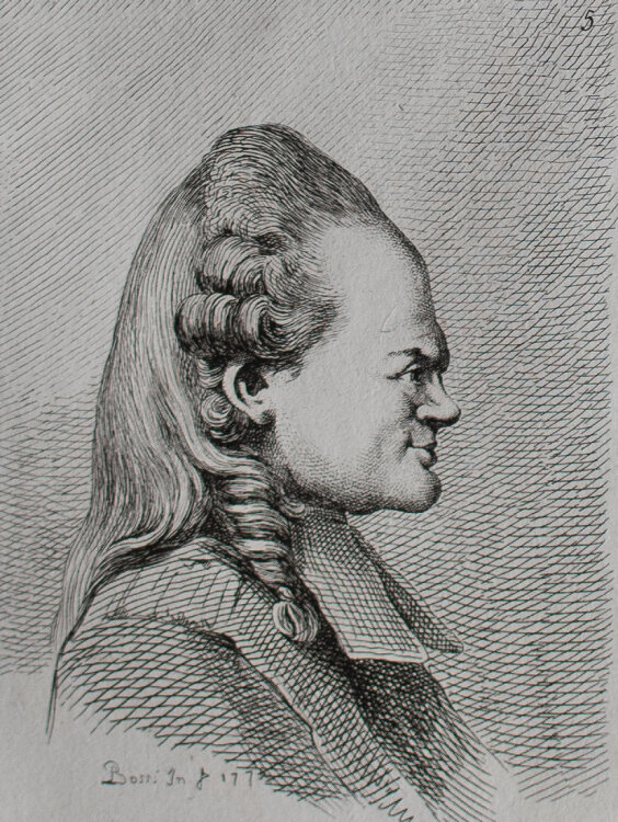 Benigno Bossi - Aus: Fisonomie Possibili. Parte Prima - 1776 - Radierung auf Büttenpapier