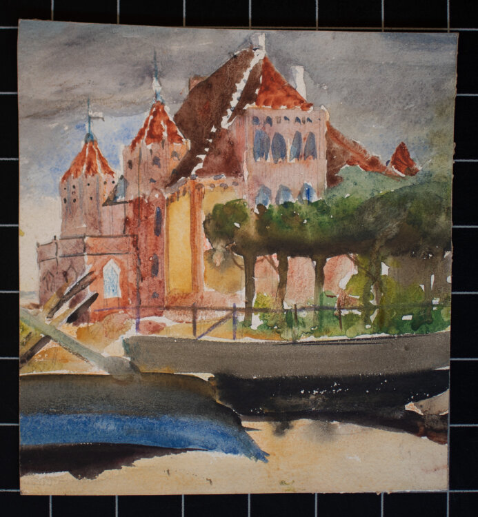 Józef Teofil Smolinski - Blick auf Schloss und...