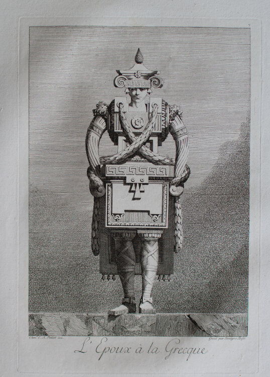 Ennemond Alexandre Petitot - LEpoux à la Greque - 1771 - Radierung auf Büttenpapier