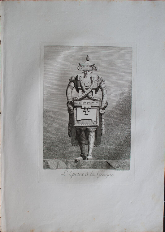 Ennemond Alexandre Petitot - LEpoux à la Greque - 1771 - Radierung auf Büttenpapier