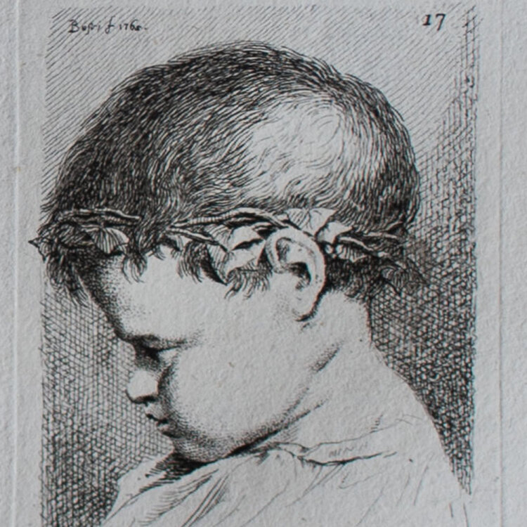 Benigno Bossi - Aus: Raccolta di Teste - 1764 - Radierung...