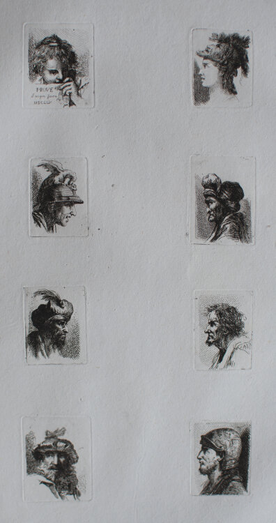Benigno Bossi - Aus: Raccolta di Teste - 1755 - Aquaforte auf Büttenpapier