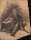 Józef Teofil Smolinski - Studienblatt Sitzender mit Hocker - um 1900 - Bleistift, Kohle