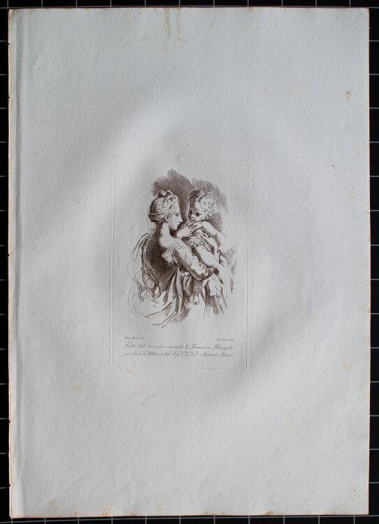Benigno Bossi - Jungfrau mit den Kind - 1784 - Radierung...