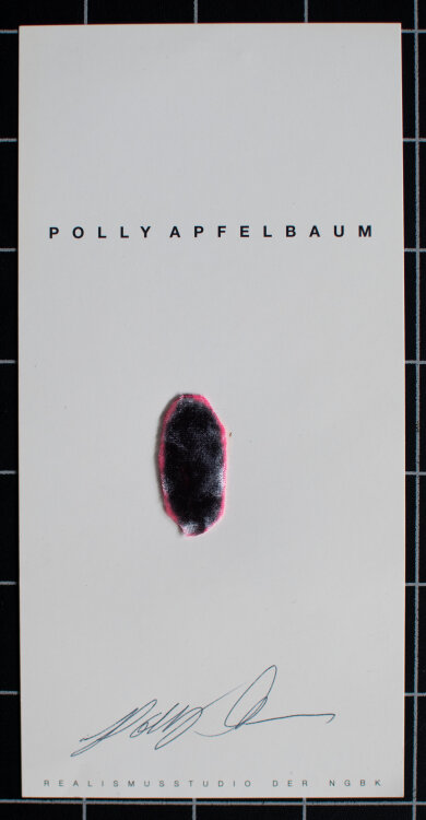 Polly Apfelbaum - Ausstellungseinladung - 1997 - Objekt,...