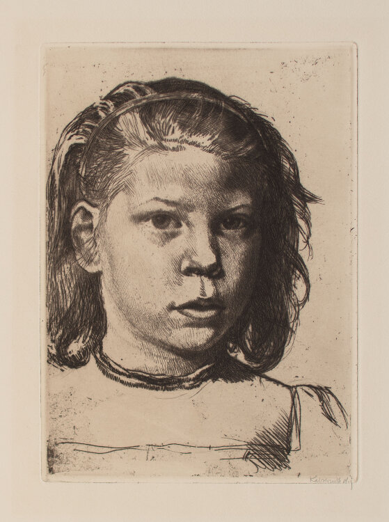 Leopold von Kalckreuth d.J. - Ninne als Kind - 1905 - Radierung
