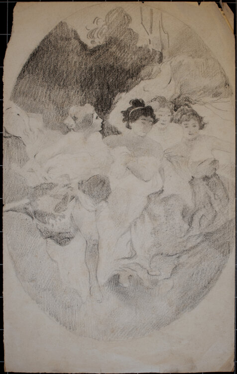Józef Teofil Smolinski - Tänzerinnen - um 1900 - Bleistift