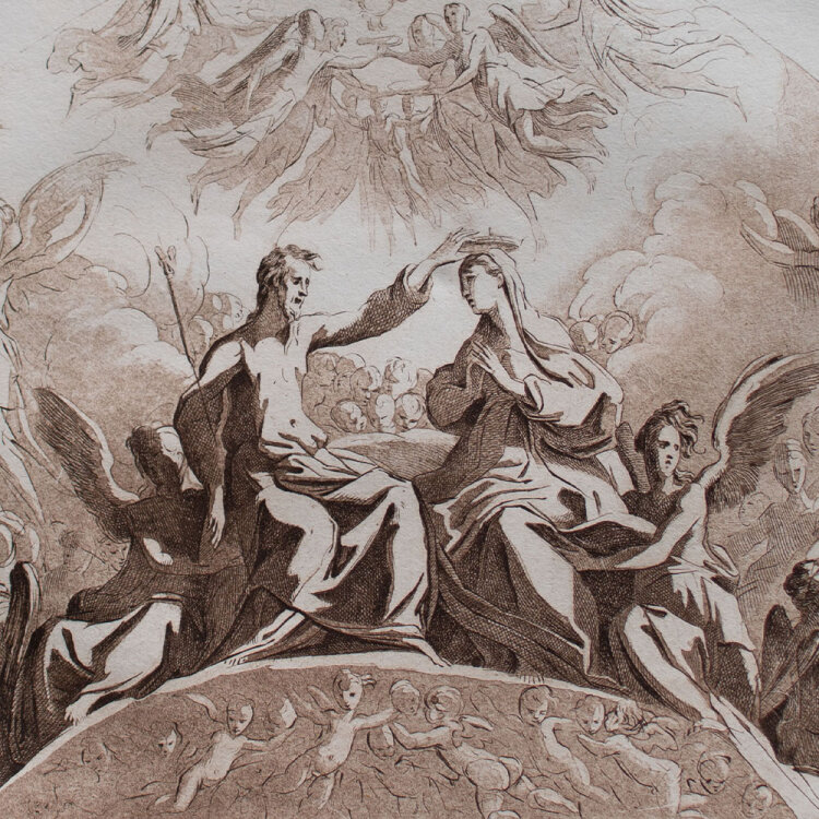 Benigno Bossi - Marienkrönung - 1773 - Radierung in...
