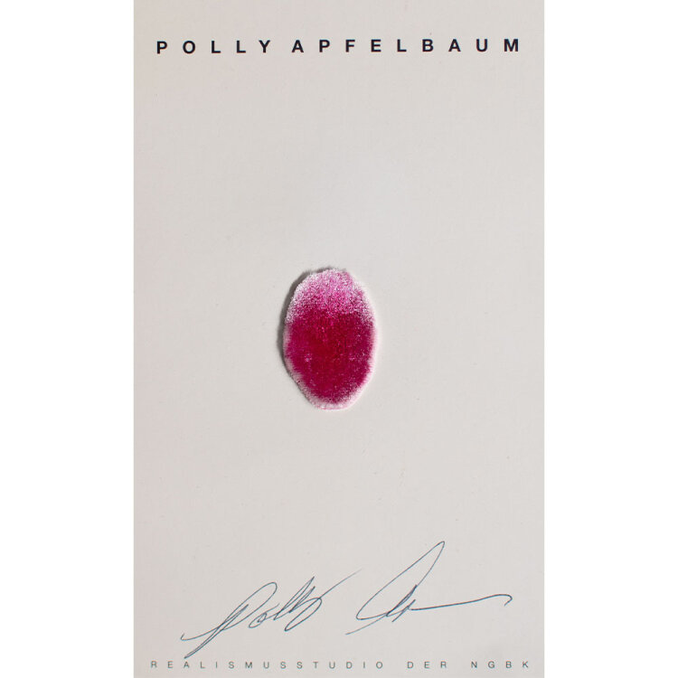 Polly Apfelbaum - Ausstellungseinladung - 1997 - Objekt, Textil und Farbe
