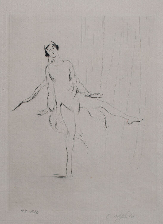 Ernst Oppler - Gertrud Falke - o.J. - Radierung auf Büttenpapier