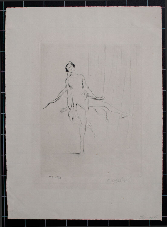 Ernst Oppler - Gertrud Falke - o.J. - Radierung auf Büttenpapier