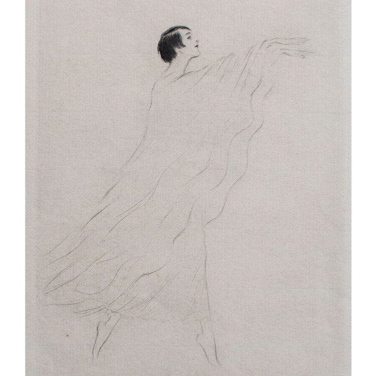 Ernst Oppler - Gertrud Falke - o.J. - Radierung auf Büttenpapier