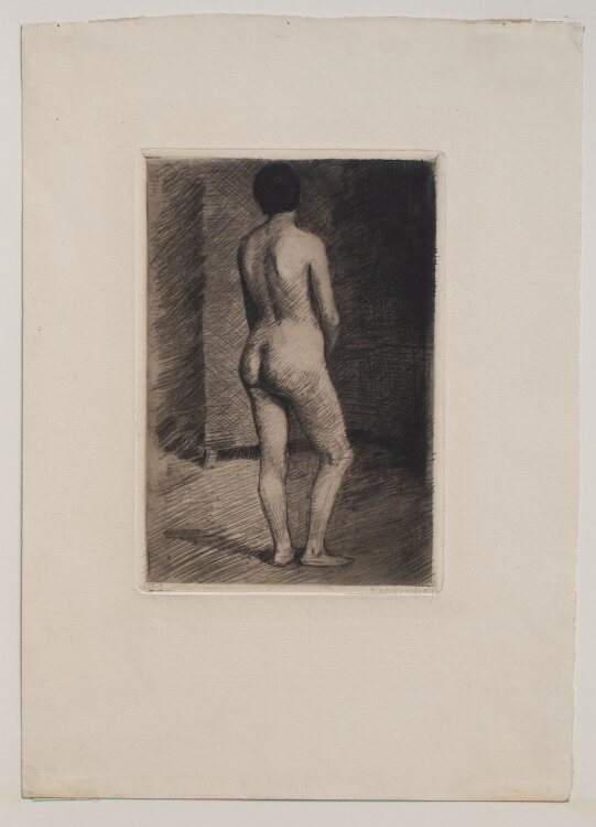 Leopold von Kalckreuth d.J. - Weiblicher Akt - o.J. - Radierung auf Büttenpapier