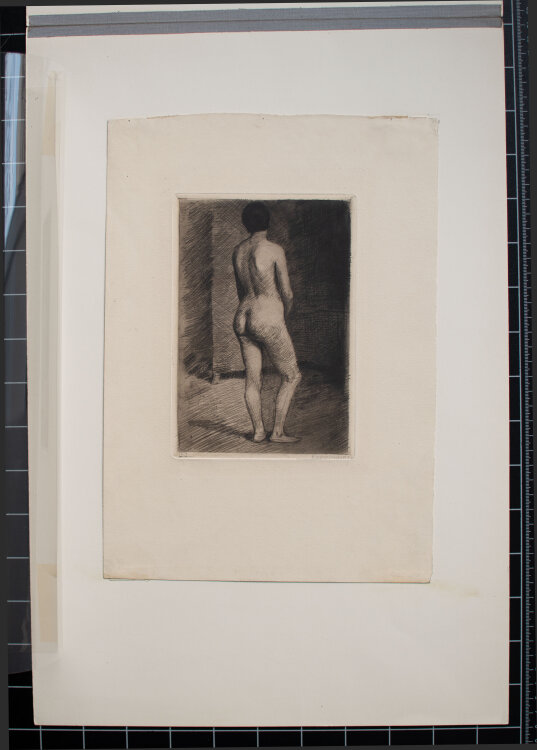 Leopold von Kalckreuth d.J. - Weiblicher Akt - o.J. - Radierung auf Büttenpapier