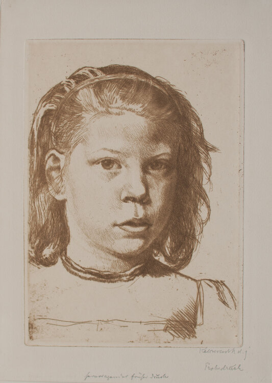 Leopold von Kalckreuth d.J. - Ninne als Kind - 1905 - Radierung