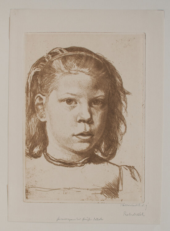 Leopold von Kalckreuth d.J. - Ninne als Kind - 1905 - Radierung
