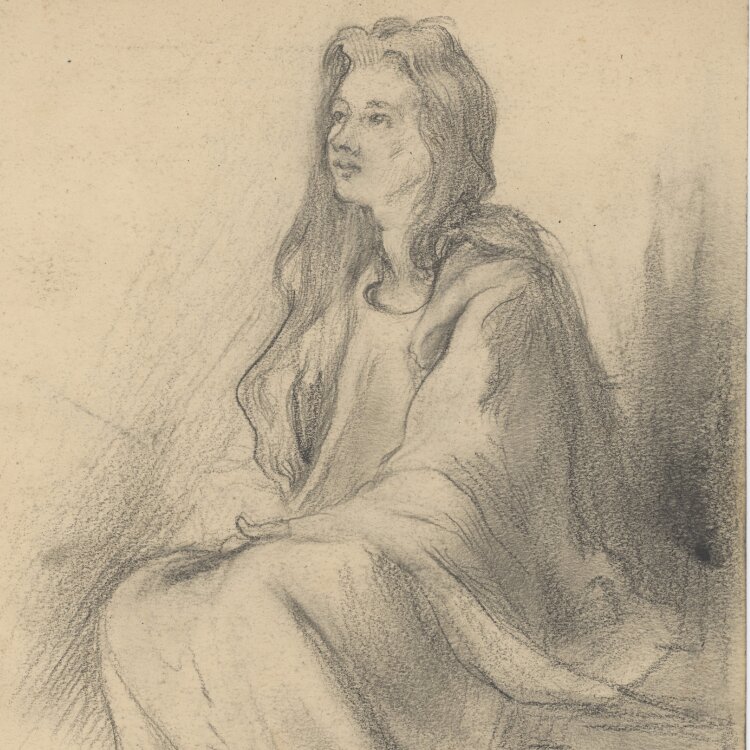 Józef Teofil Smolinski - Biblische Figur - um 1900 - Bleistift