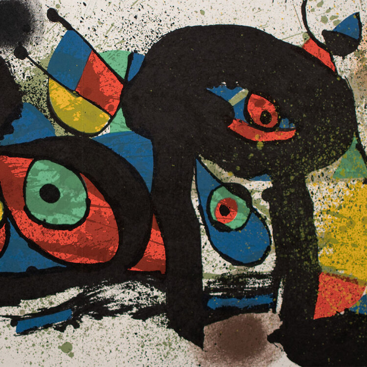 Joan Miro - Les Poussins - o.J. - Farblithografie auf Velinpapier