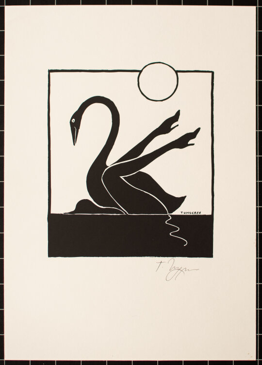 Tomi Ungerer - Leda mit dem Schwan - o.J. - Lithographie auf festem Papier