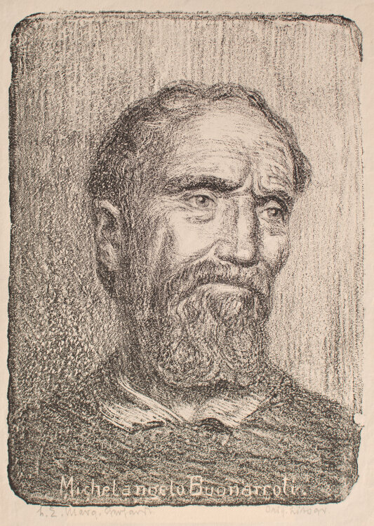 Lina Elisabeth Margarete Gerhardt - Michelangelo Buonarroti - o.J. - Lithografie