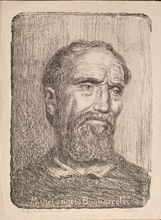 Lina Elisabeth Margarete Gerhardt - Michelangelo Buonarroti - o.J. - Lithografie