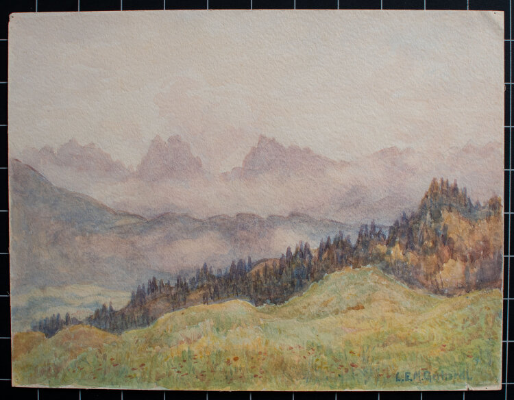 Lina Elisabeth Margarete Gerhardt - Kaisergebirge - 1936 - Aquarell auf Aquarellpapier