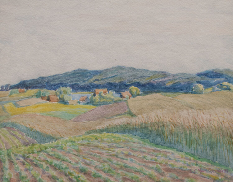 Lina Elisabeth Margarete Gerhardt - Erzgebirge - 193? - Aquarell auf leichtem Karton