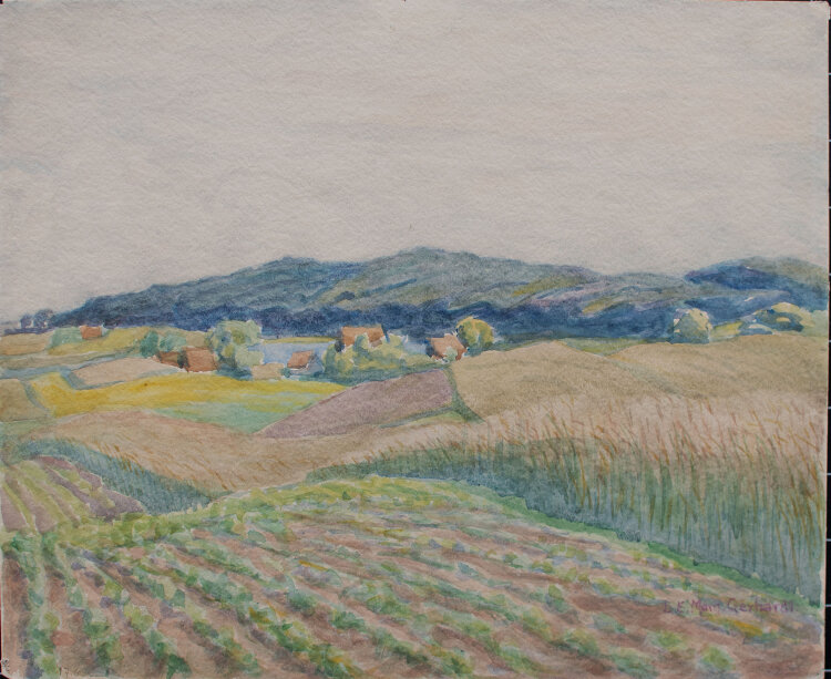Lina Elisabeth Margarete Gerhardt - Erzgebirge - 193? - Aquarell auf leichtem Karton