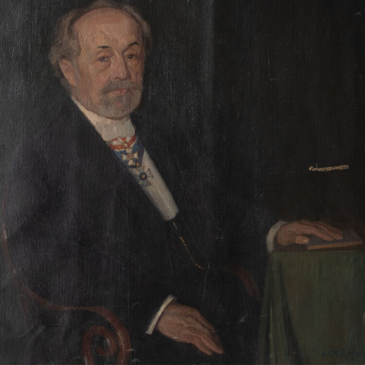 Lina Elisabeth Margarete Gerhardt - Bildnis des Carl August Friedrich Gerhardt mit Orden - 1908 - Öl