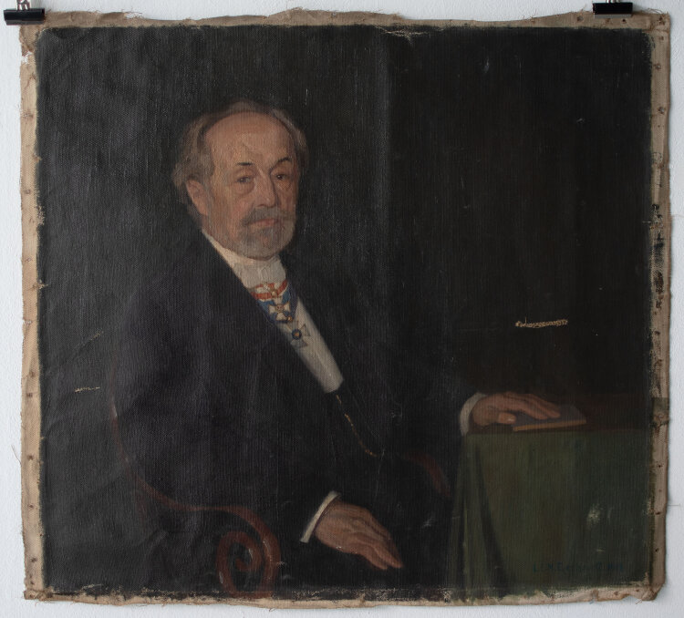 Lina Elisabeth Margarete Gerhardt - Bildnis des Carl August Friedrich Gerhardt mit Orden - 1908 - Öl