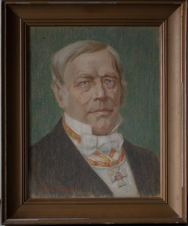 Lina Elisabeth Margarete Gerhardt - Bildnis des Großvaters der Künstlerin - o.J. - Pastell und Bleistift