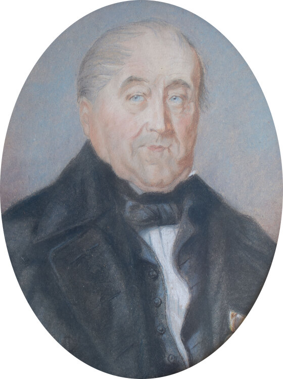 Lina Elisabeth Margarete Gerhardt - Bildnis des Urgroßvaters der Künstlerin - o.J. - Pastell und Bleistift