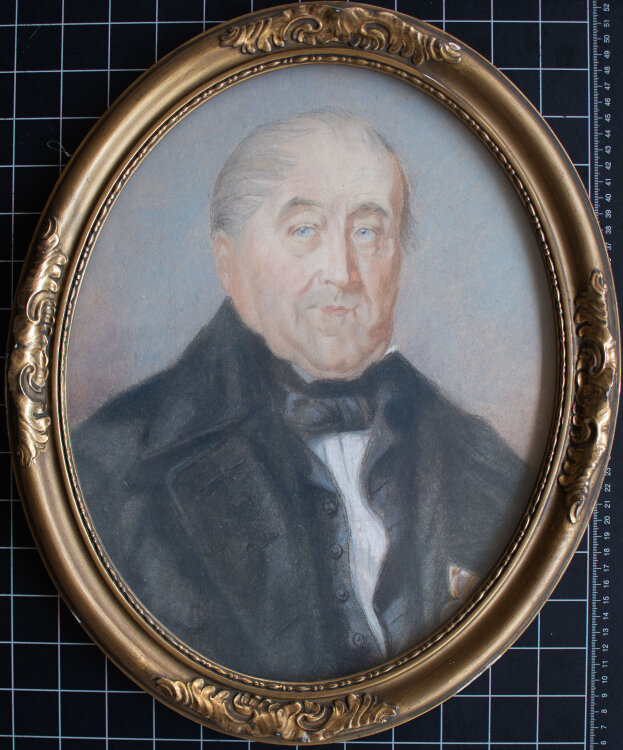 Lina Elisabeth Margarete Gerhardt - Bildnis des Urgroßvaters der Künstlerin - o.J. - Pastell und Bleistift