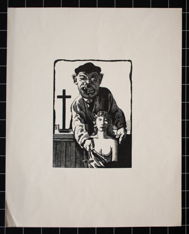 Karl Rössing - Einwandfreie Prozessführung - 1928 - Holzschnitt