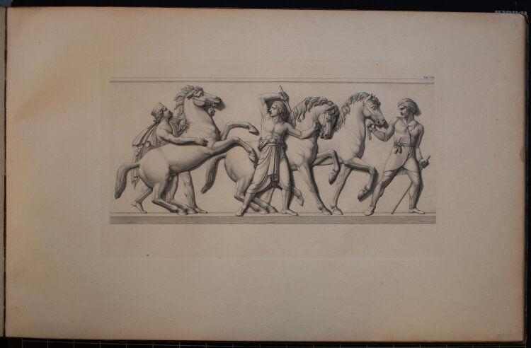 Bertel Thorvaldsen, Friedrich Overbeck, Samule Amsler - Alexanders des Grossen Einzug in Babylon. Marmorfries im Königlich Dänischen Schlosse Christiansburg von Bertel Thorwaldsen. Nach Zeichnungen von Fr. Overbeck und Andern gestochen von Samuel Amsler.