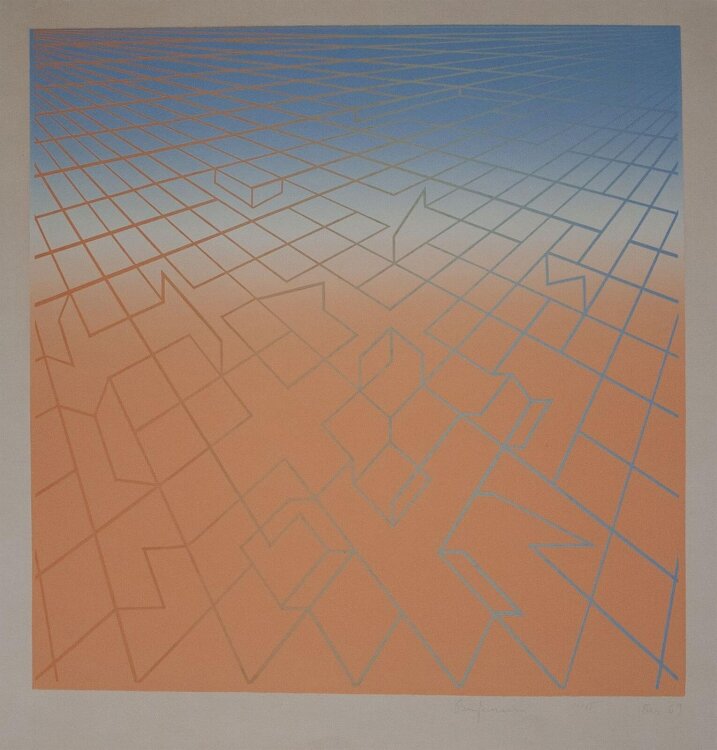 Volker Bußmann - ohne Titel - 1969 - Siebdruck