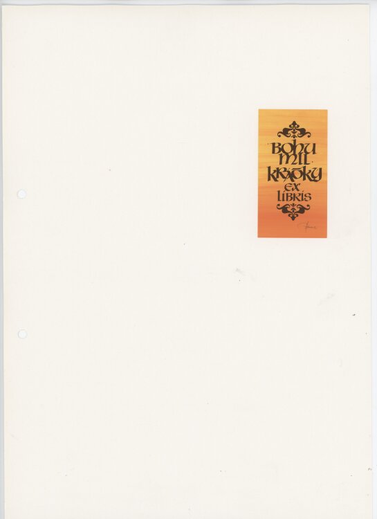 Hannu Paalasmaa - Exlibris - 1983 - Seriegrafie auf Papier.