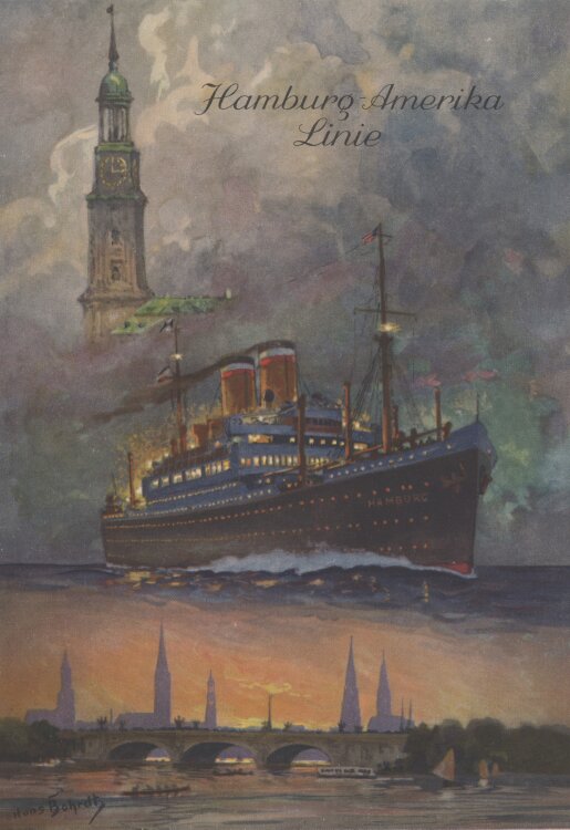 Hamburg-Amerika Linie - Internationaler Kongress für katholische Seemannsmission - 25.08.1934