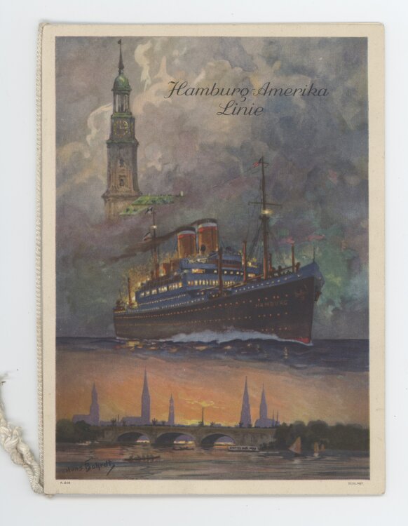 Hamburg-Amerika Linie - Internationaler Kongress für katholische Seemannsmission - 25.08.1934