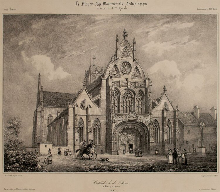 Nicolas Marie Joseph Chapuy - Kathedrale von Brou -...