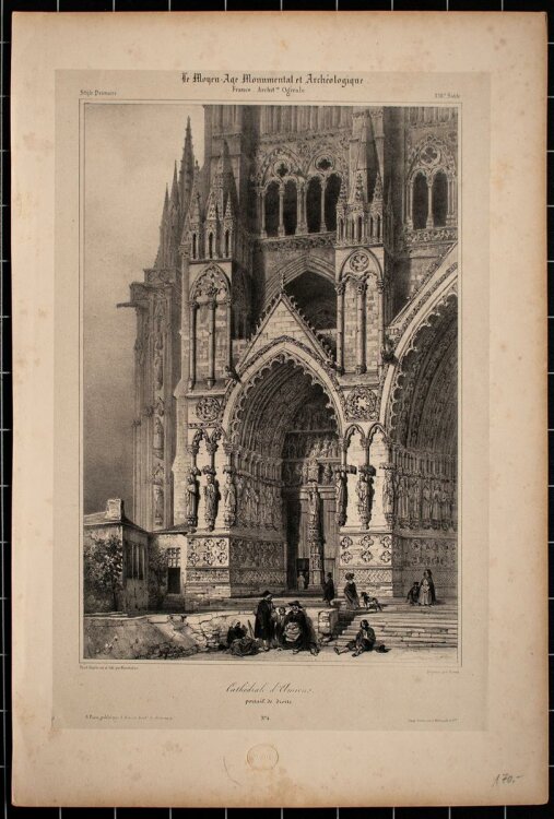 Nicolas M. J. Chapuy - Kathedrale, Amiens - Lithographie...