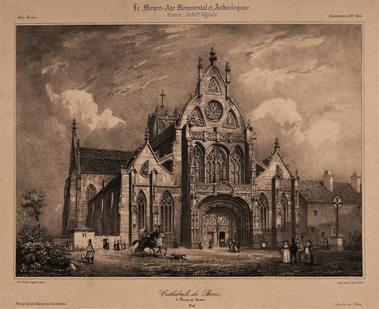 Nicolas M. J. Chapuy - Kathedrale in Brou, Bourg en...