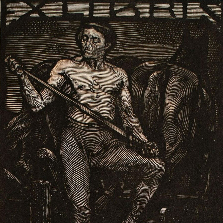 Bruno Héroux - Exlibris Pflüger - o.J. -...