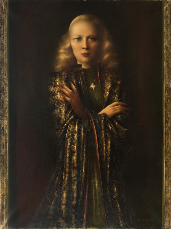 Willi Schmid - Frauenporträt - 1948 - ÖL auf Leinwand