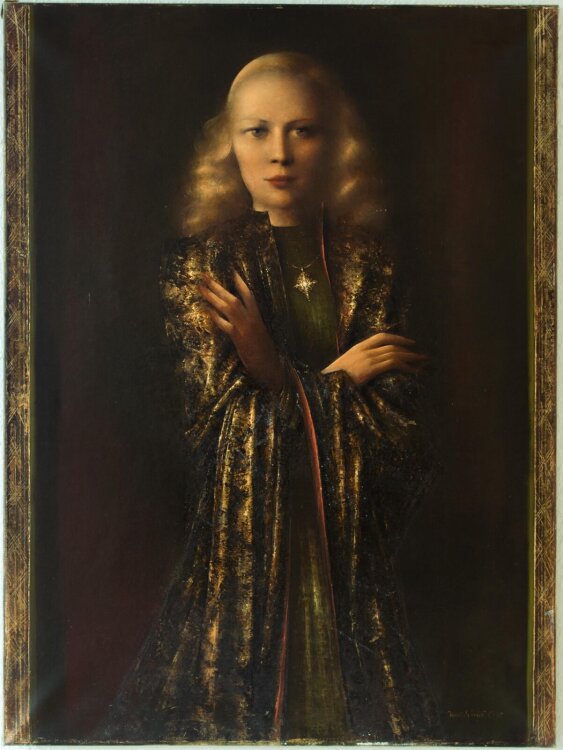 Willi Schmid - Frauenporträt - 1948 - ÖL auf Leinwand