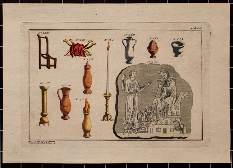 Johann Paul Weindl - Bild zum Mittelalter - kolorierte...