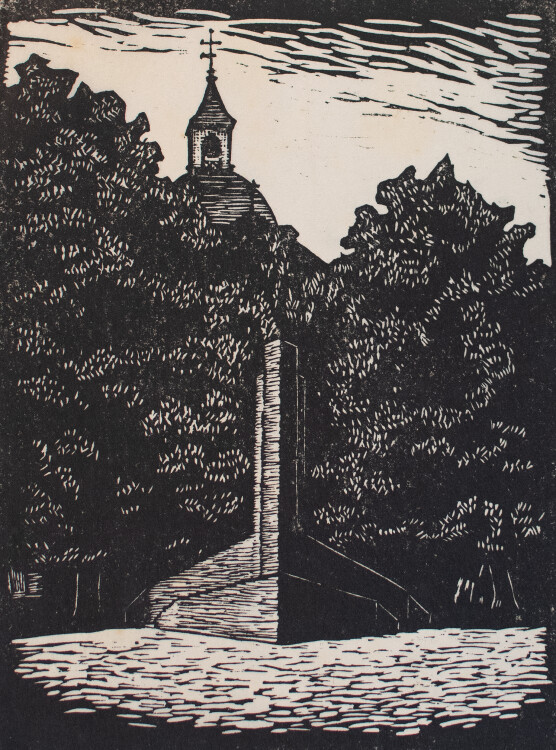 Otto Lemcke - Kriegerdenkmal in Ribnitz (Damgarten) - 1926 - Holzschnitt